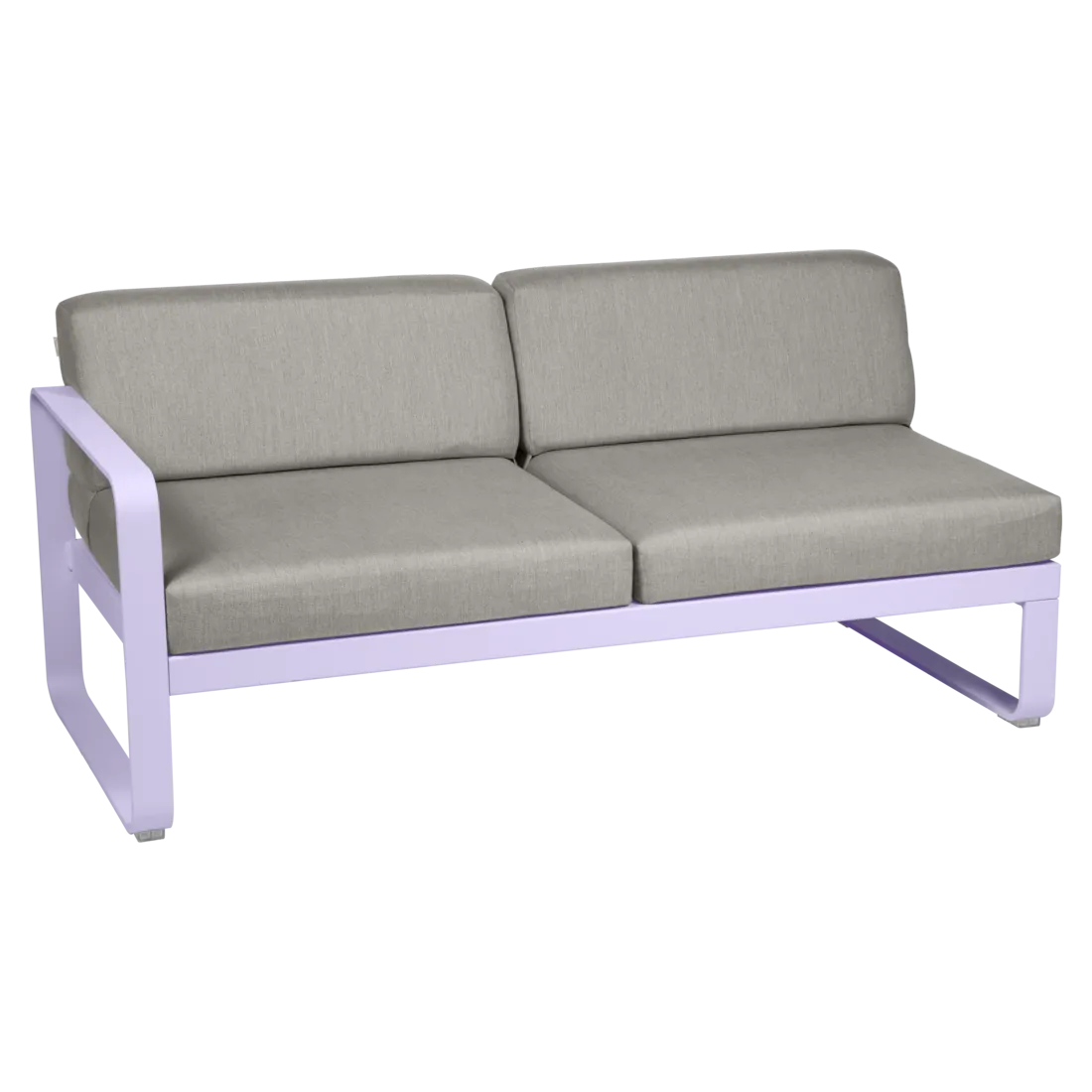 Fermob- Bellevie 2 Seater Left Module - Grey Taupe Cushions