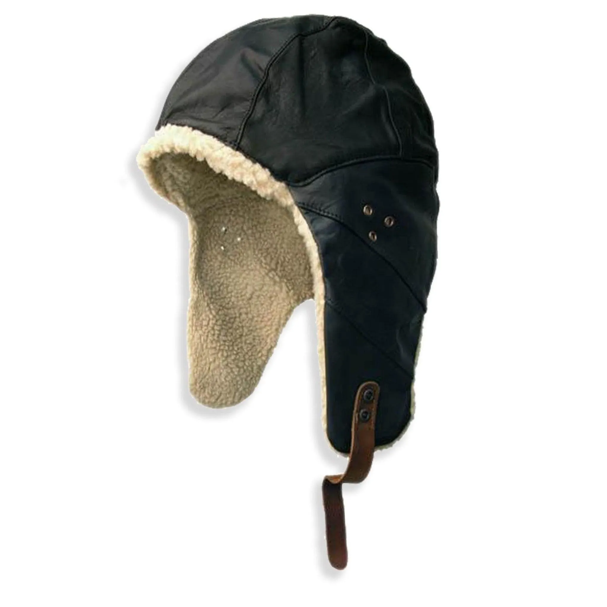 Flying Doctor Leather Aviator Hat