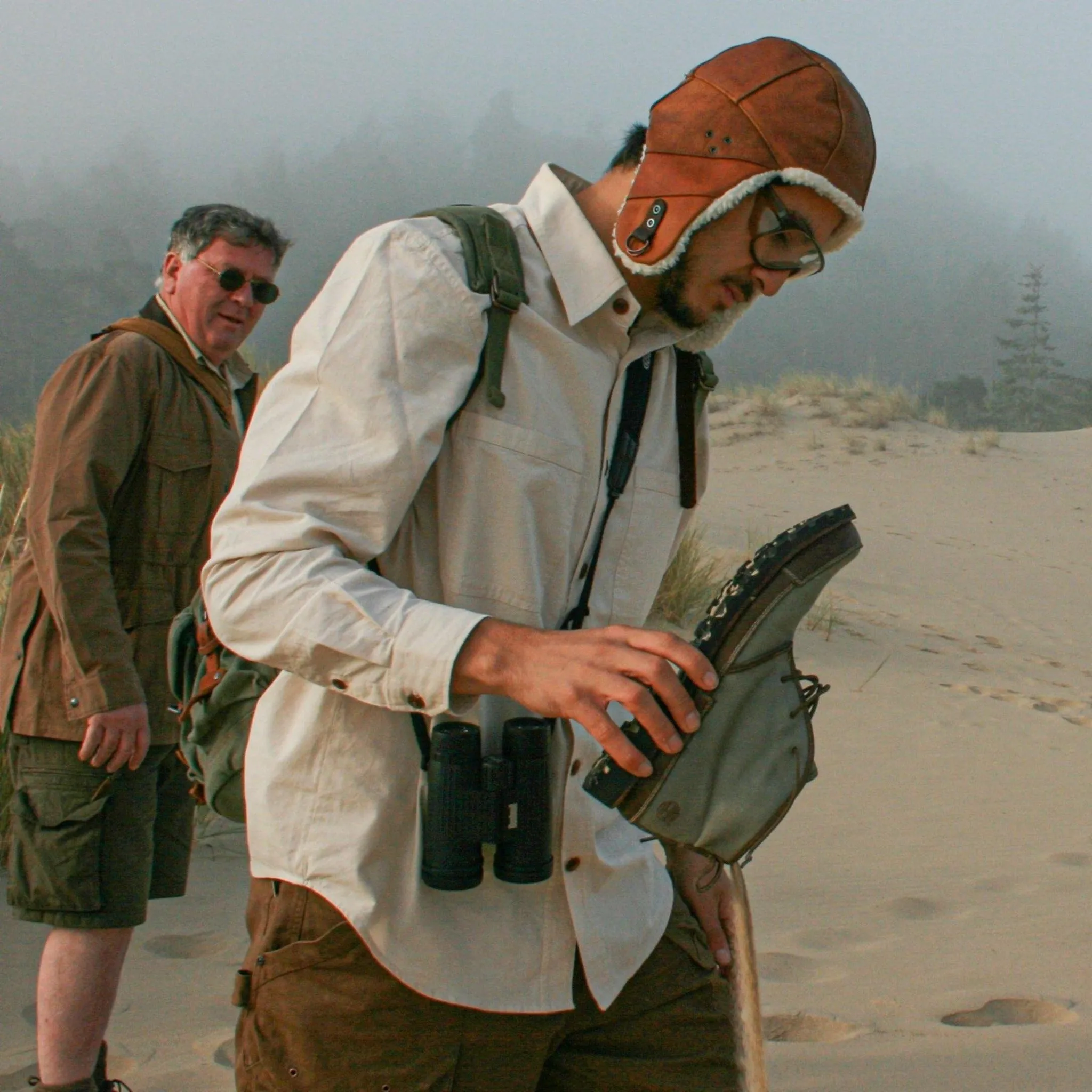 Flying Doctor Leather Aviator Hat