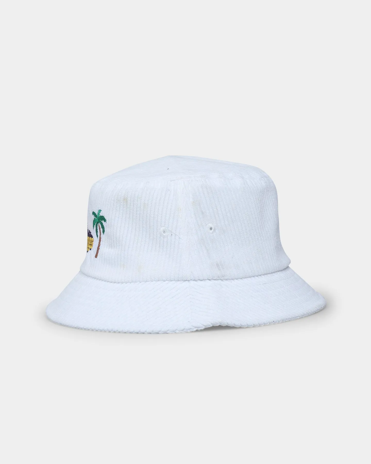 Goat Crew Los Angeles Cord Bucket Hat White