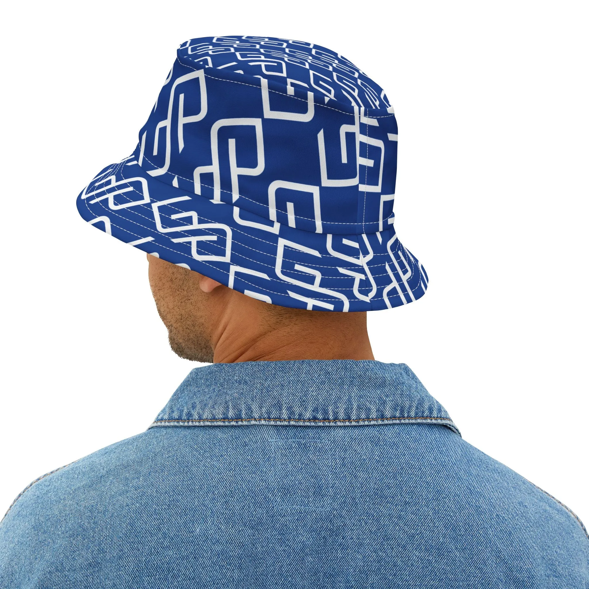 GYMPOLO Unisex Bucket Hat -Blue