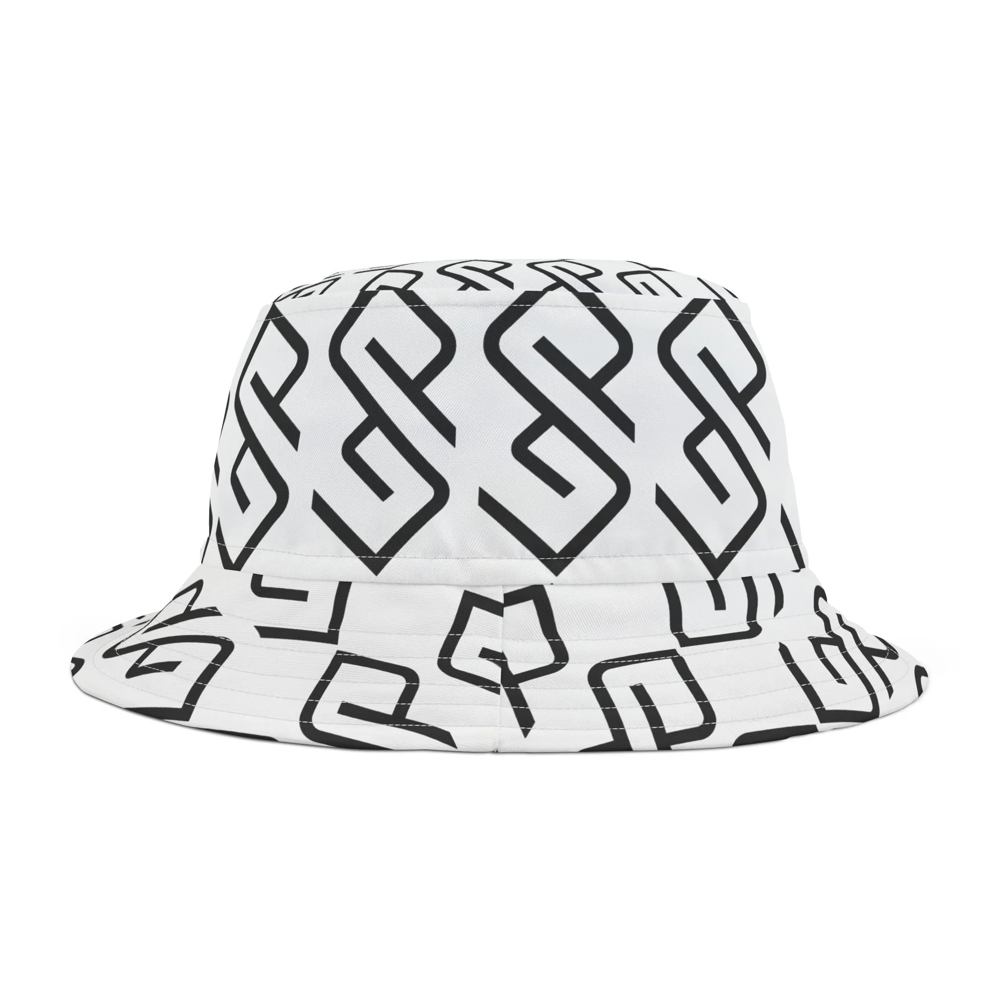 GYMPOLO Unisex Bucket Hat- White