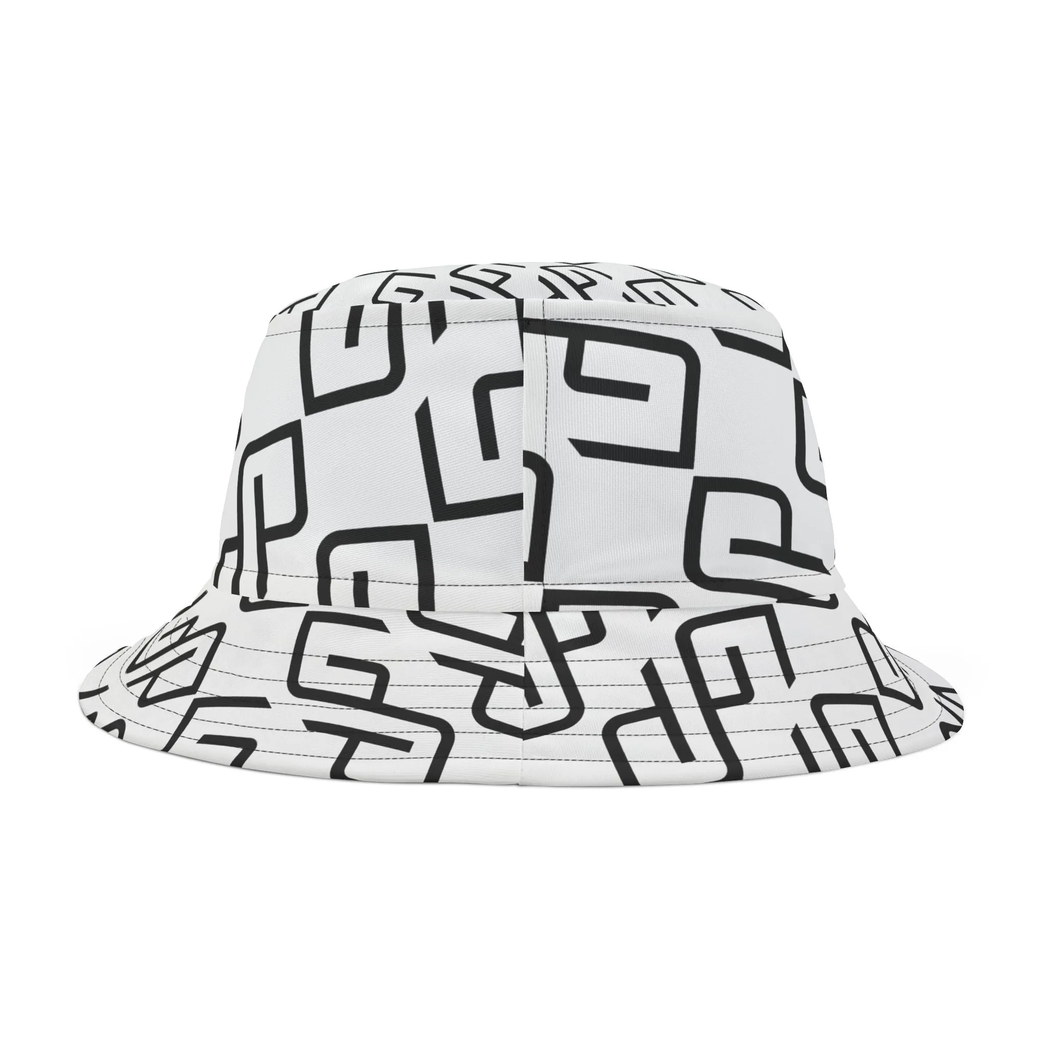 GYMPOLO Unisex Bucket Hat- White