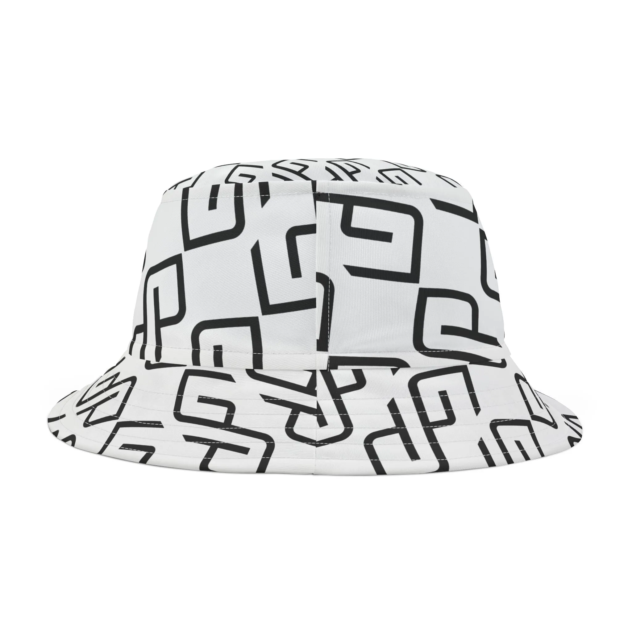 GYMPOLO Unisex Bucket Hat- White