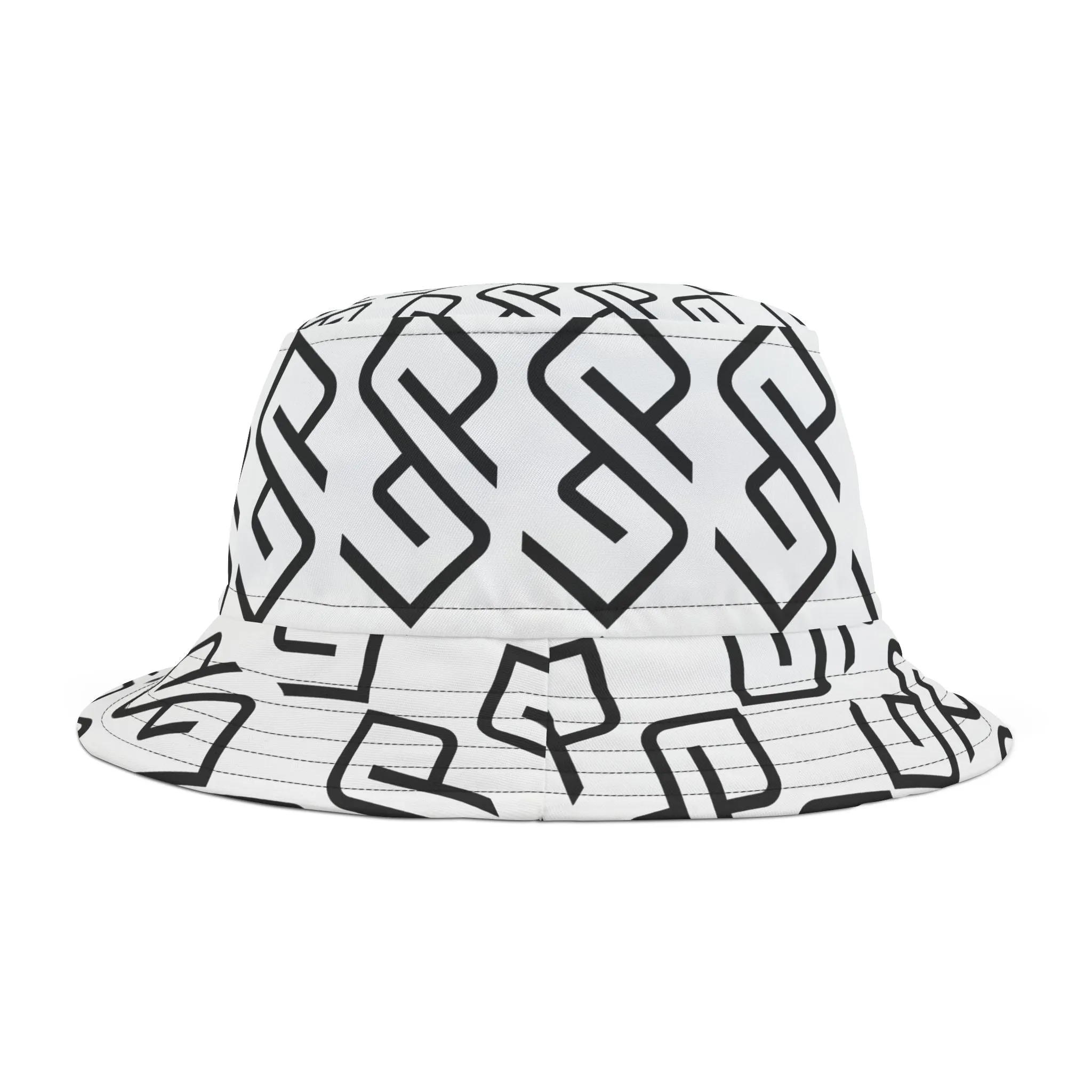 GYMPOLO Unisex Bucket Hat- White