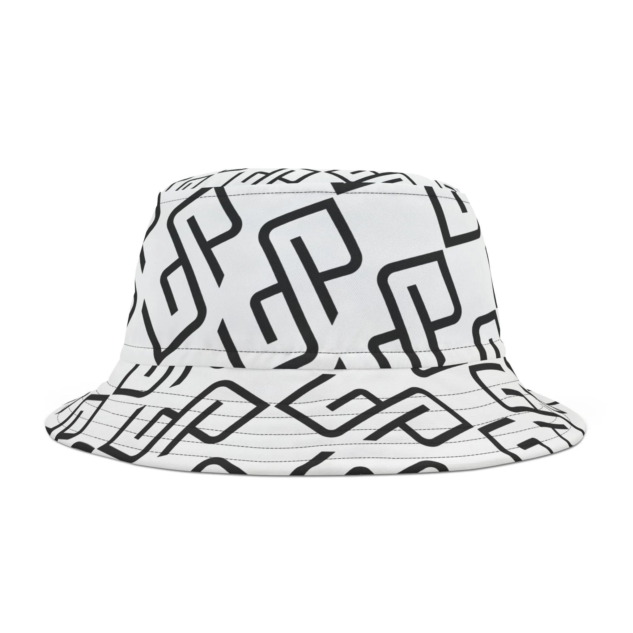 GYMPOLO Unisex Bucket Hat- White