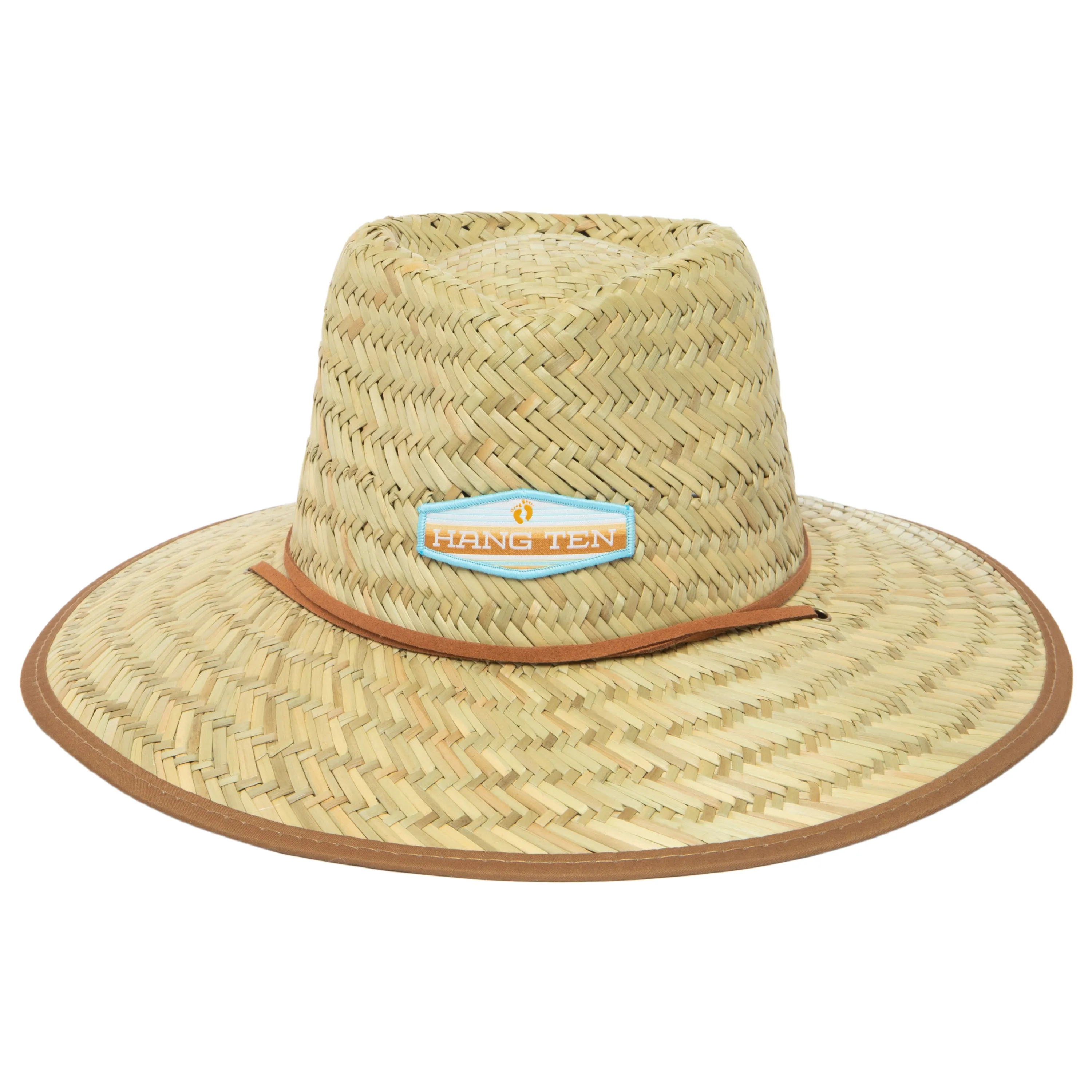 Hang Ten - Lifeguard Hat with Striped Under Brim Print