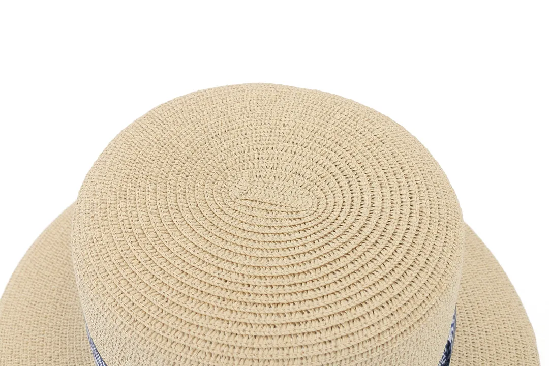 Hat Lily White Coral Blue