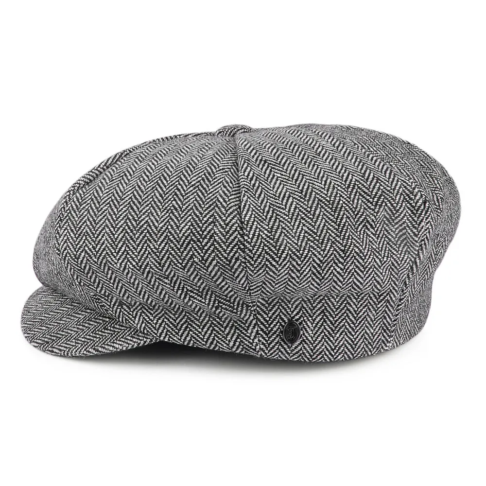 Herringbone Big Apple Cap Grey Wholesale Pack