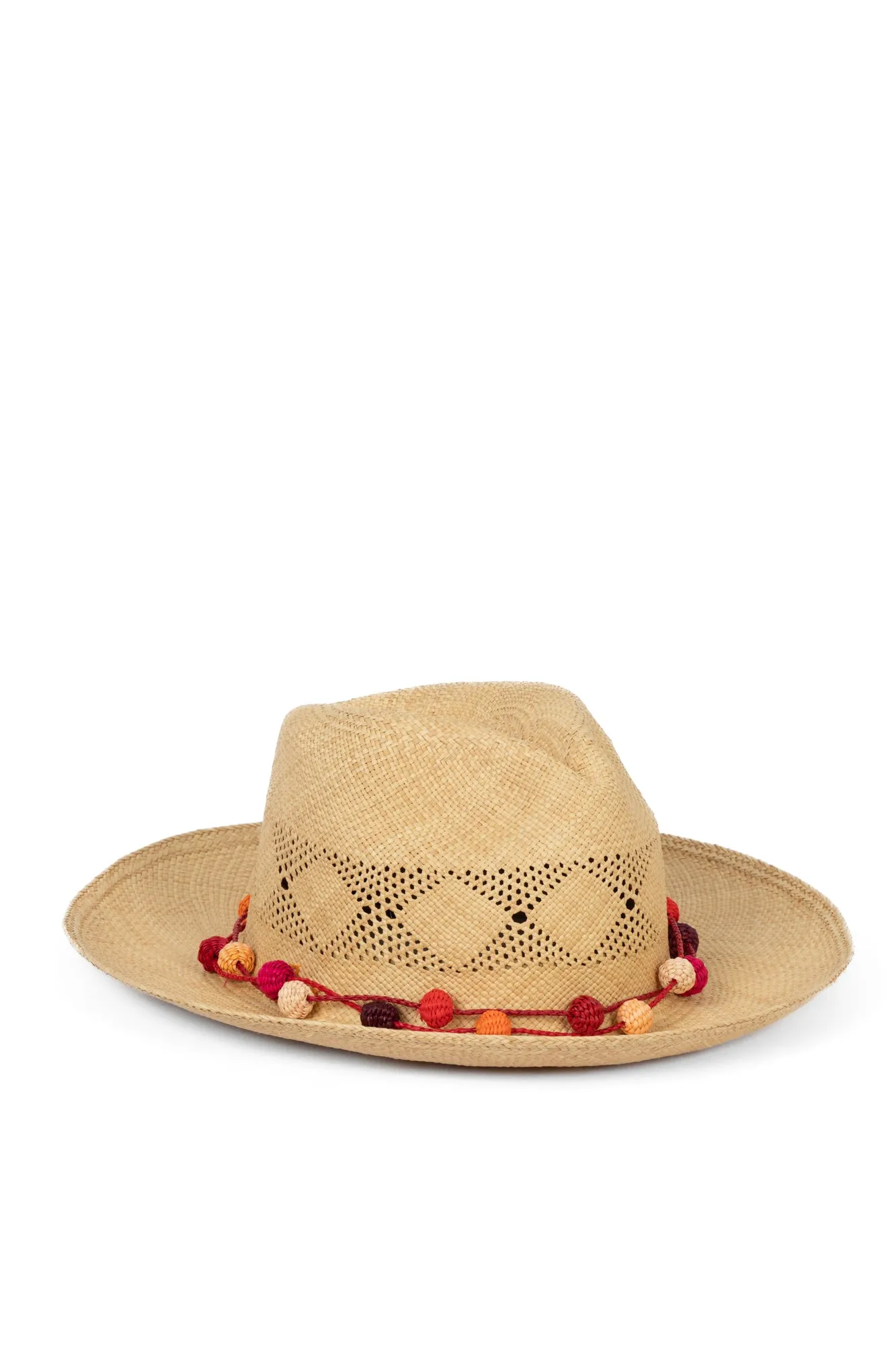 Honey Openwork Panama Hat
