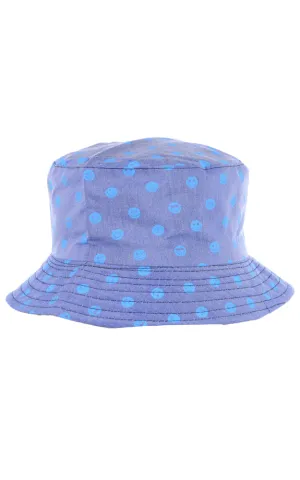 JH855 Reversible Smile Print Cotton Bucket Hat
