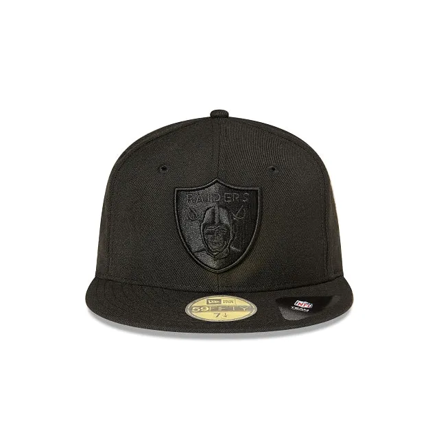 Las Vegas Raiders 59FIFTY Fitted Cap - Black on Black