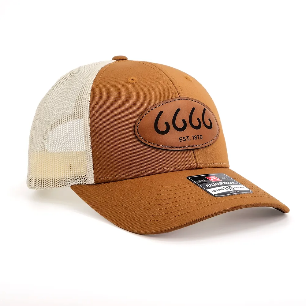 Leather Patch Trucker Caramel/Birch