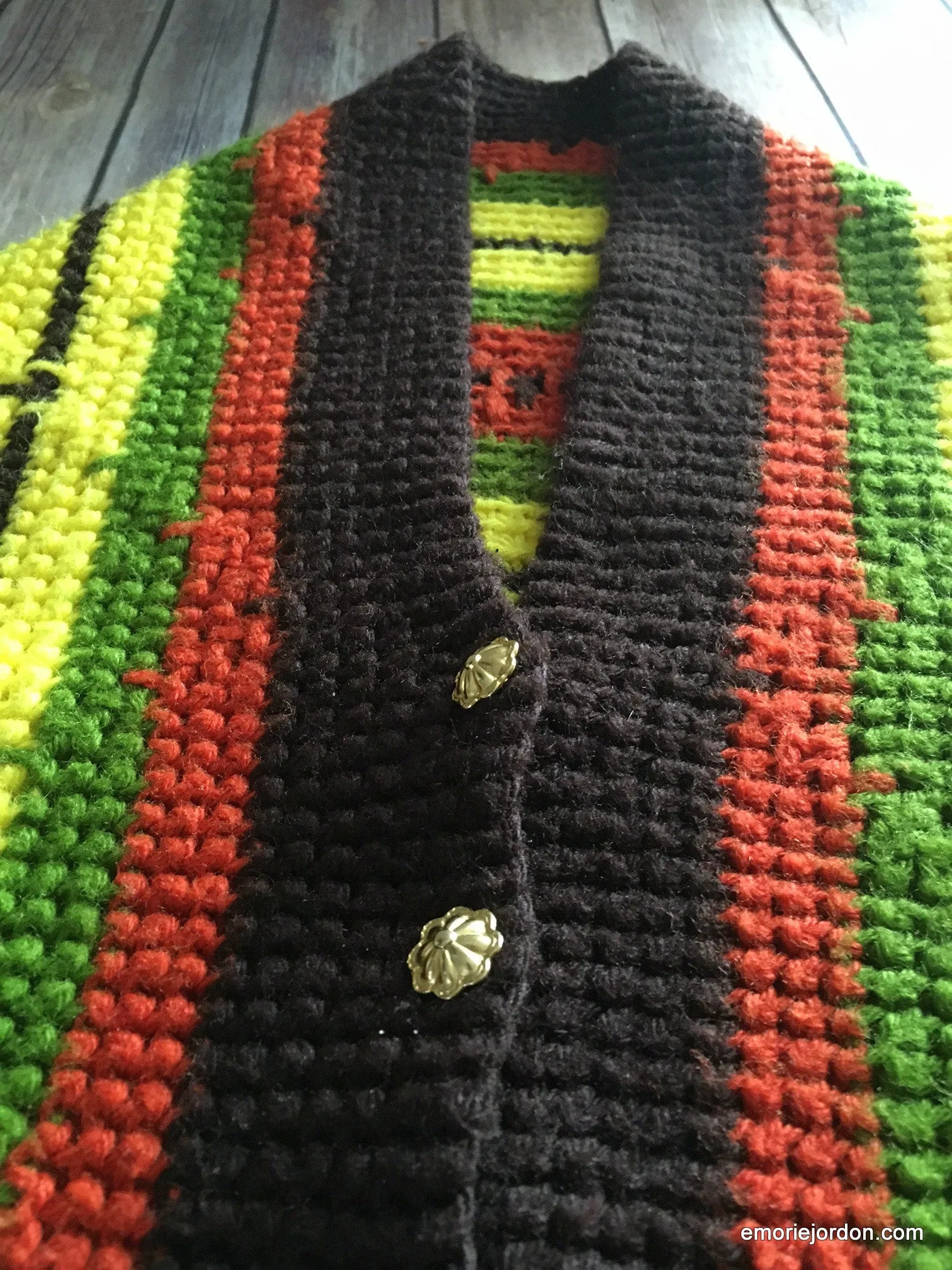 Live: 68 Vintage: Striped Crochet Shawl