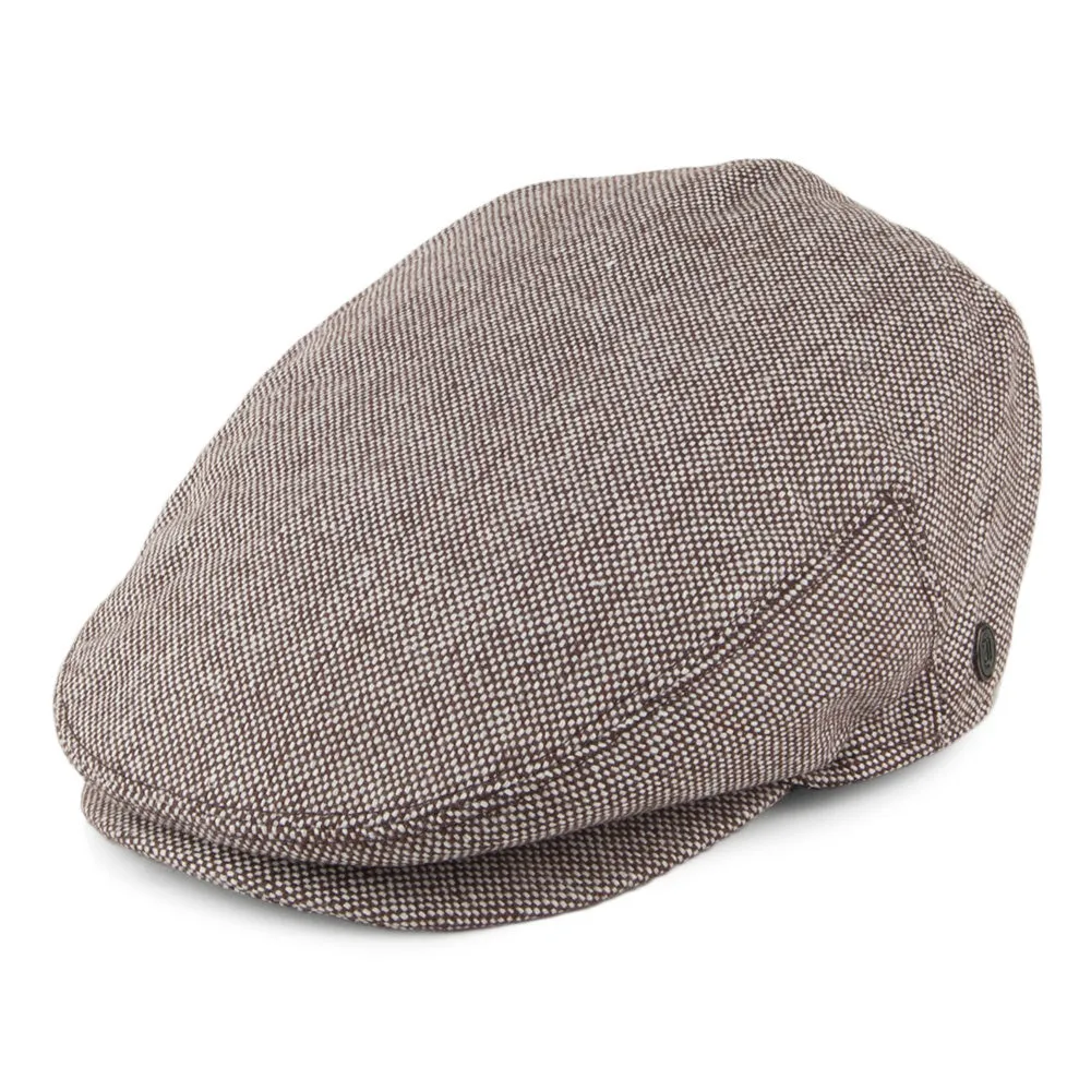 Marl Tweed Flat Cap Brown Wholesale Pack