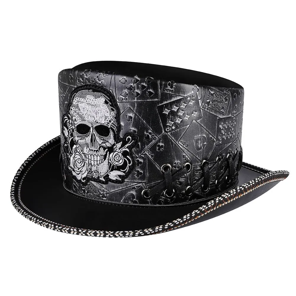 Men's Gothic Skull Embroidered Hat