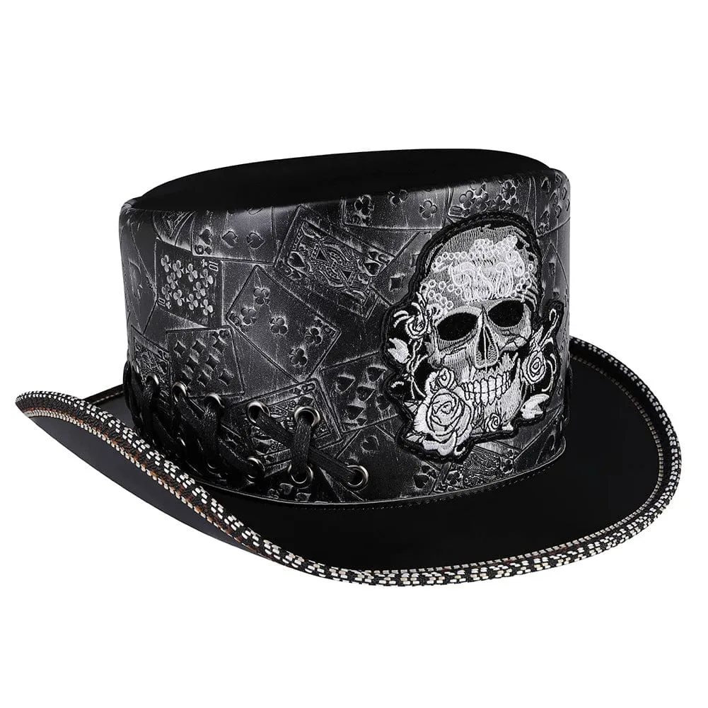 Men's Gothic Skull Embroidered Hat