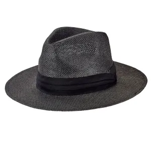 Mens Woven 3" Brim Paper Fedora