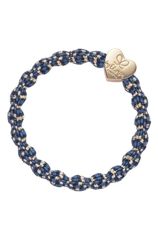Metallic Gold Heart Elastic Hairband