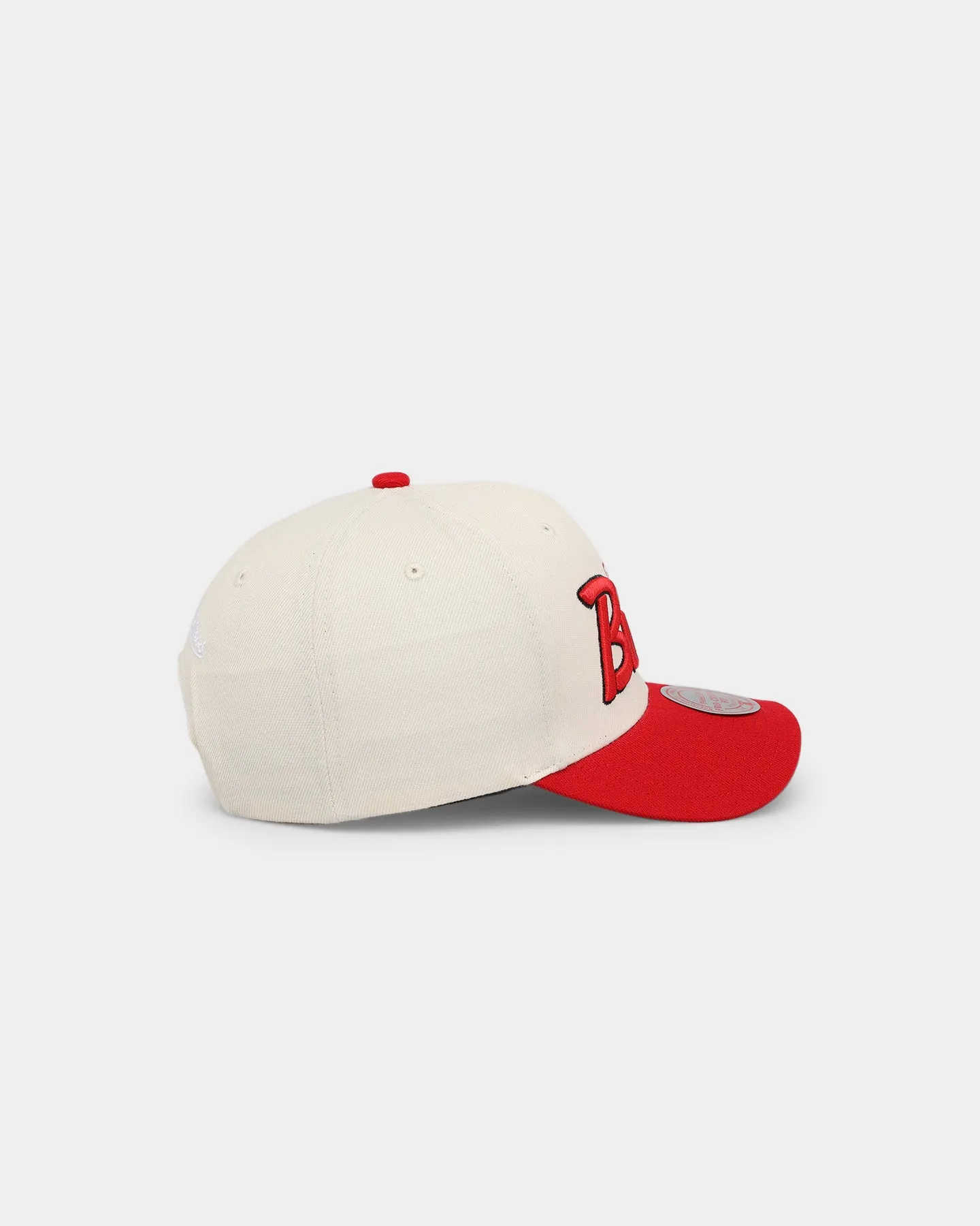 Mitchell & Ness Chicago Bulls Vintage White Script Wool Snapback Vintage White