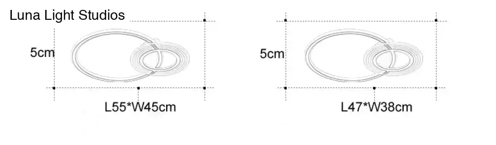 Modern Simple Circle Warm Room Living Room Led Ceiling Lamp