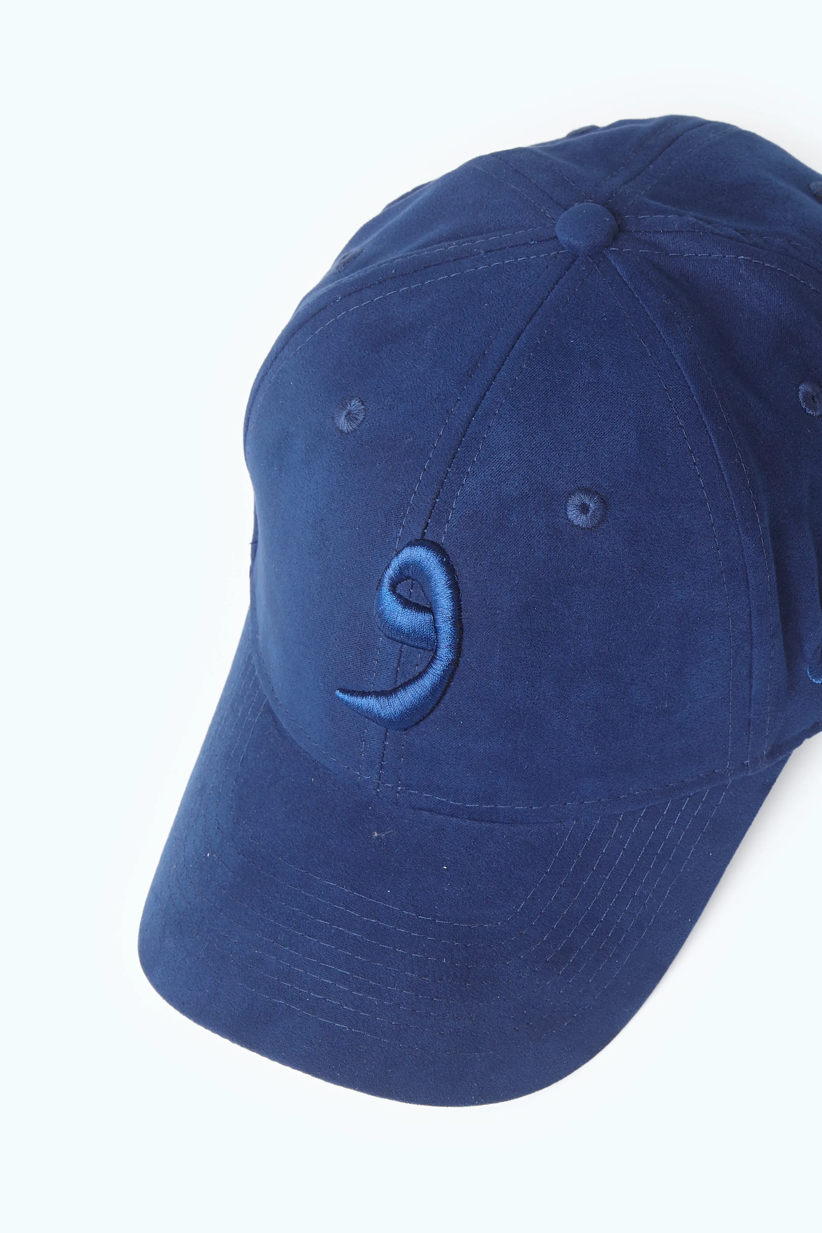Navy Suede Arabic Cap
