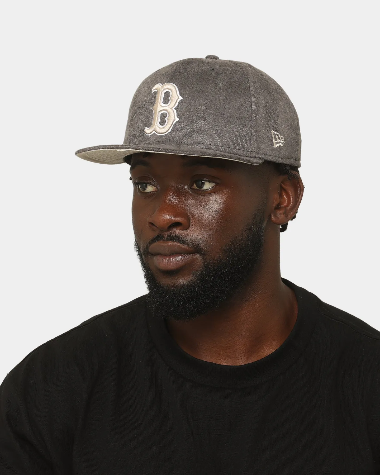 New Era Boston Red Sox 'Suedes Of Grey' 59FIFTY Fitted Grey