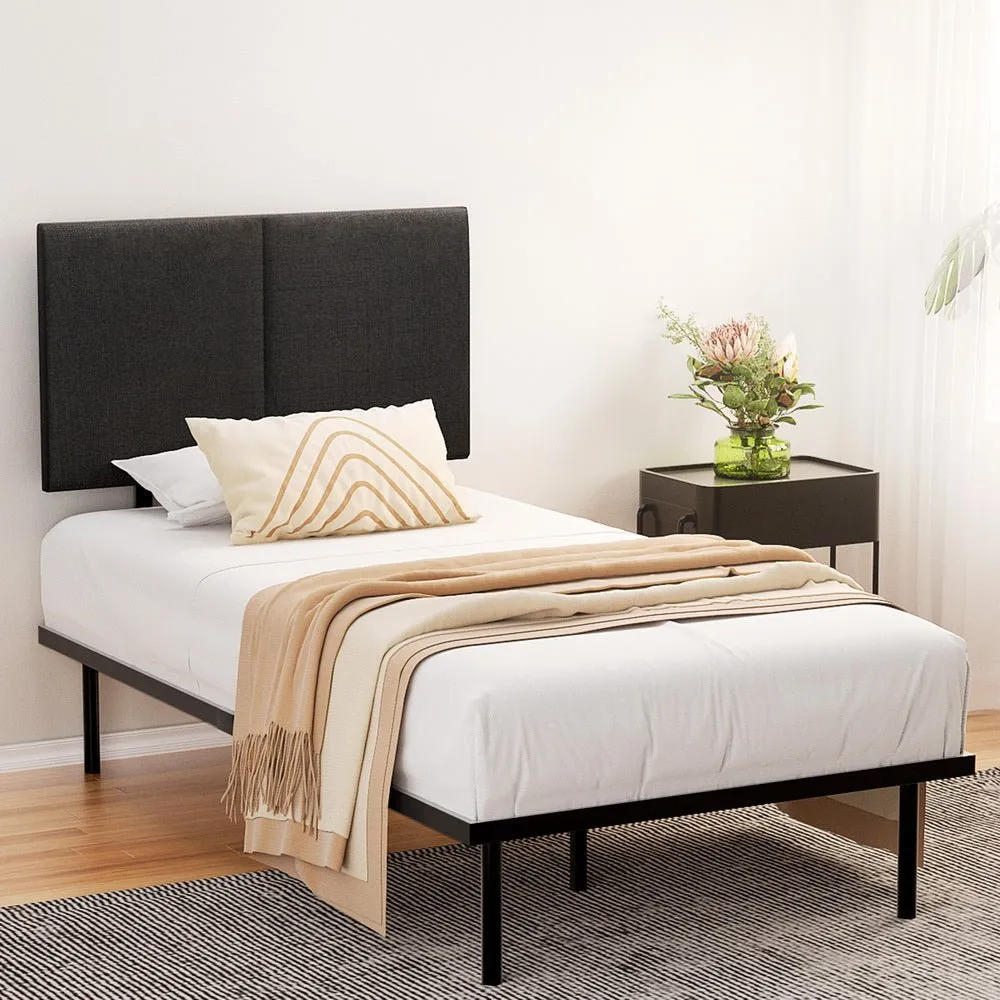 Norwood King Single Modern Bed Frame Black