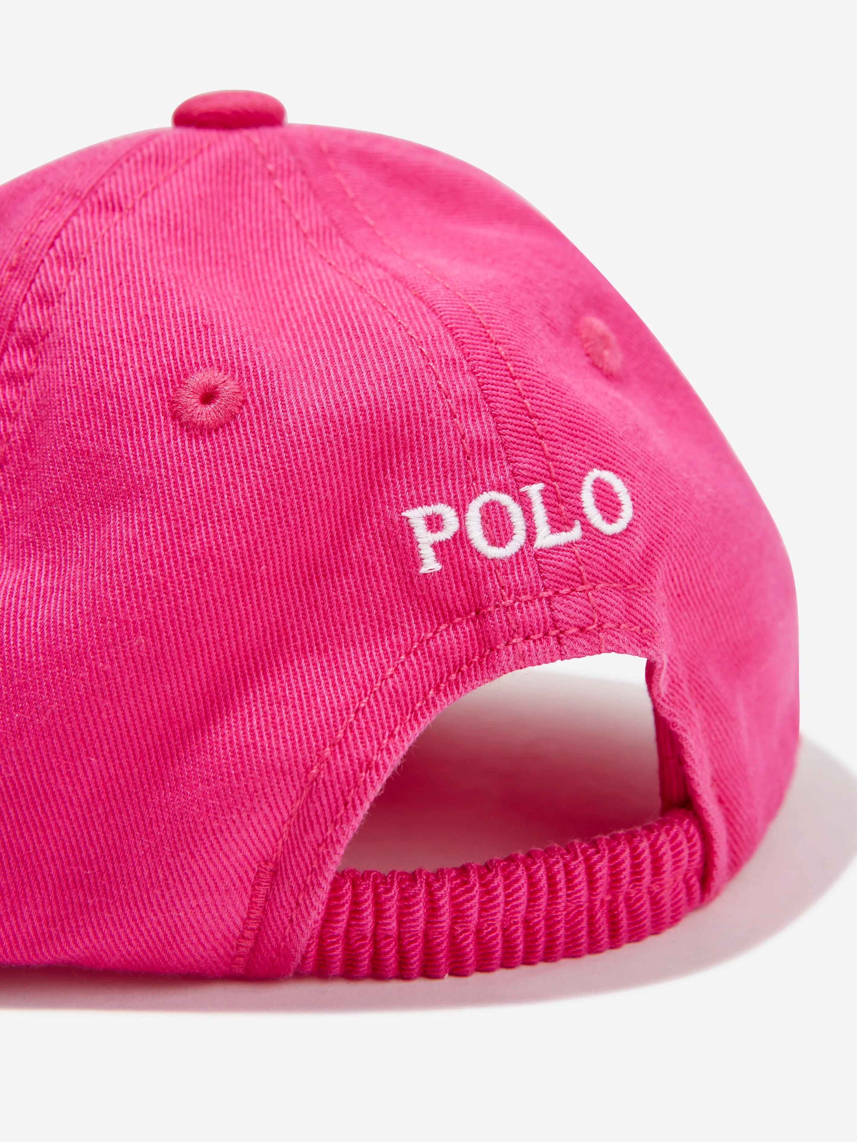 Ralph Lauren Baby Girls Logo Cap in Pink