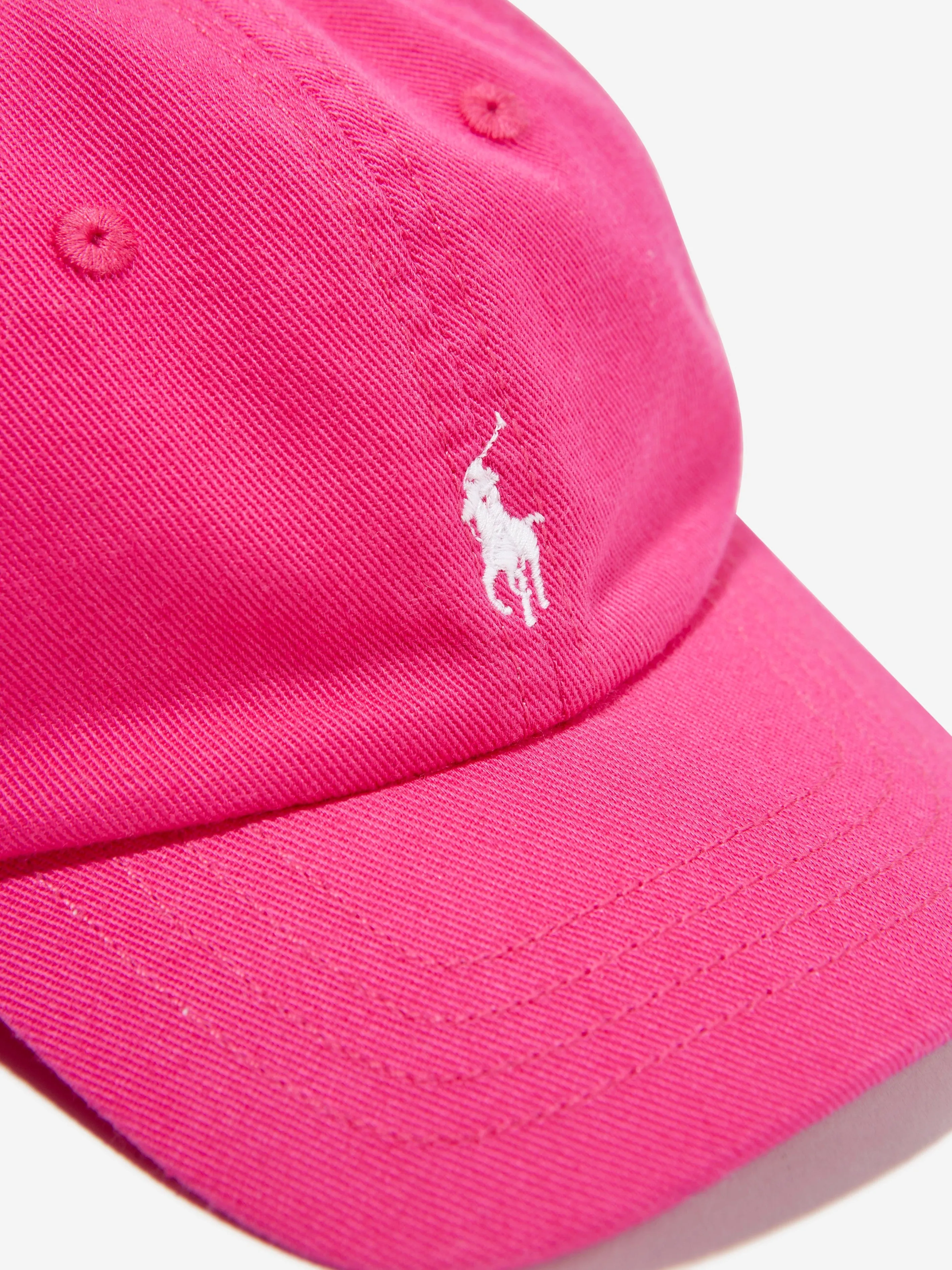 Ralph Lauren Baby Girls Logo Cap in Pink
