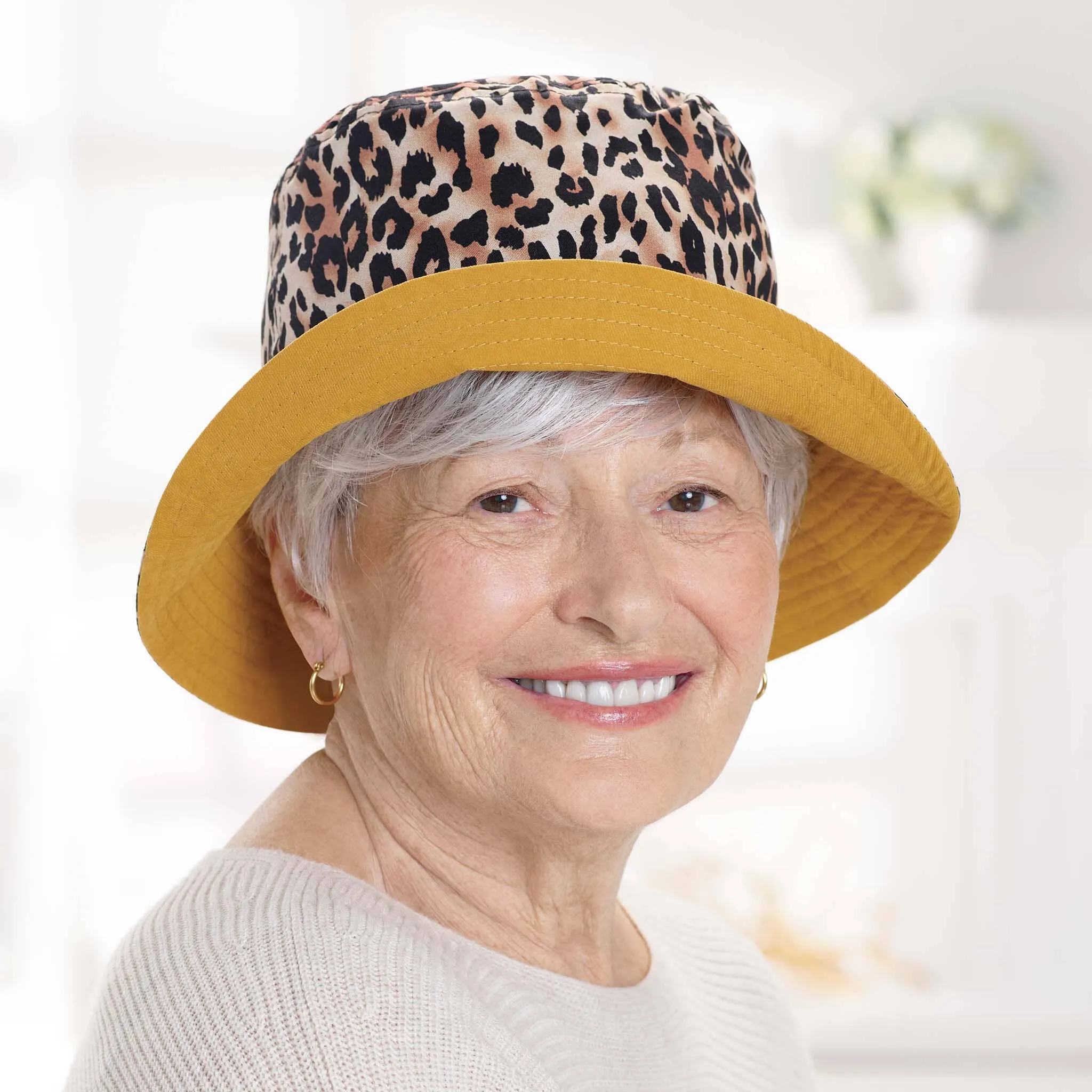 Reversible Leopard Bucket Hat