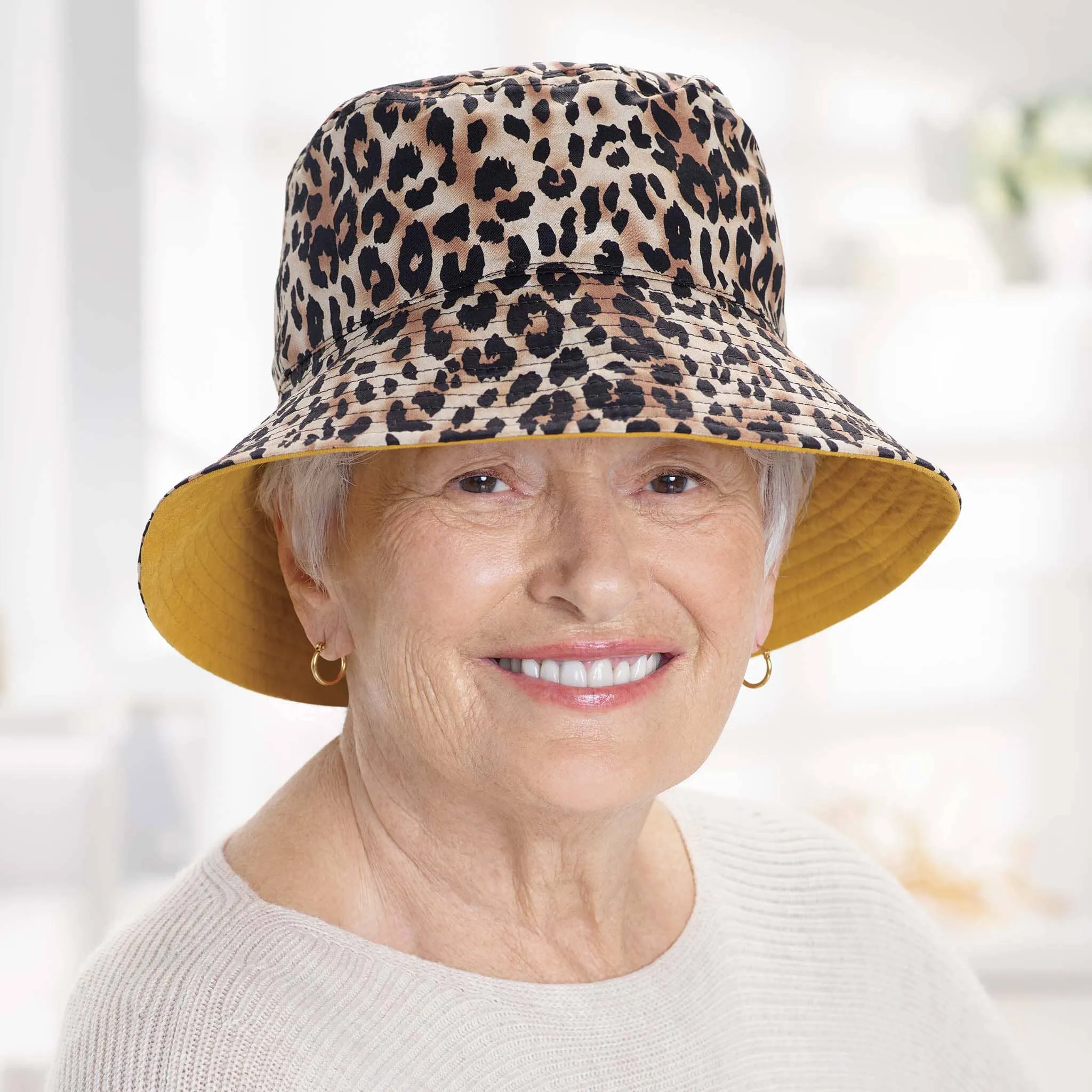 Reversible Leopard Bucket Hat