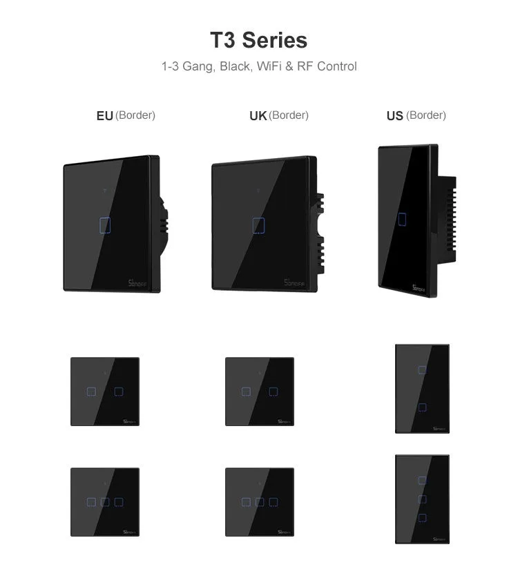 SONOFF TX Series WiFi Wall Switches