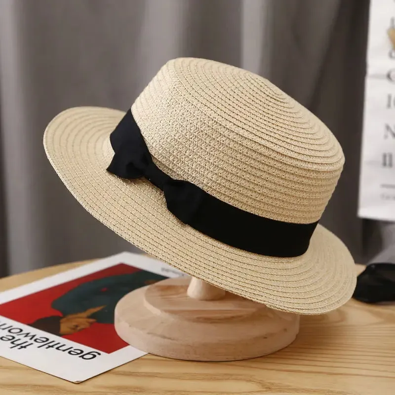 Sun Hats Women Straw Hat Sunproof Sunhat Korean Fashion Summer All-match Beach Cap Casual Harajuku Elegant Lady Solid Streetwear