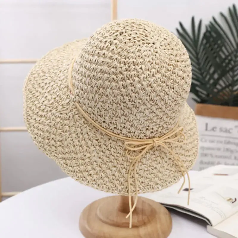 Sun Hats Women Straw Hat Sunproof Sunhat Korean Fashion Summer All-match Beach Cap Casual Harajuku Elegant Lady Solid Streetwear