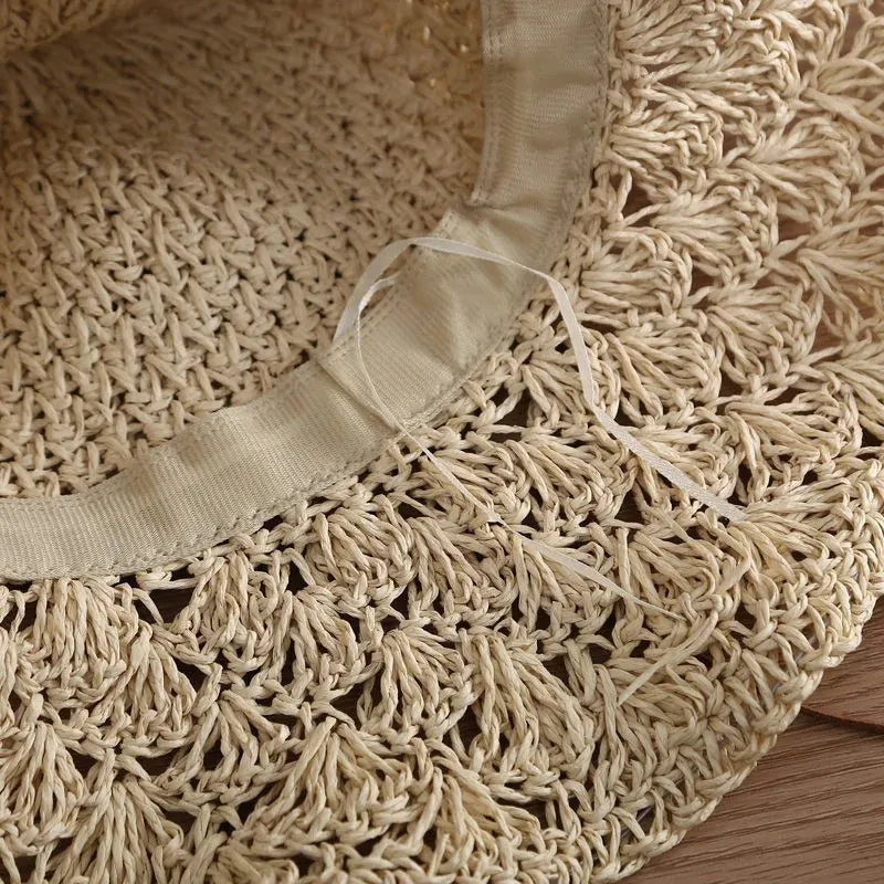 Sun Hats Women Straw Hat Sunproof Sunhat Korean Fashion Summer All-match Beach Cap Casual Harajuku Elegant Lady Solid Streetwear