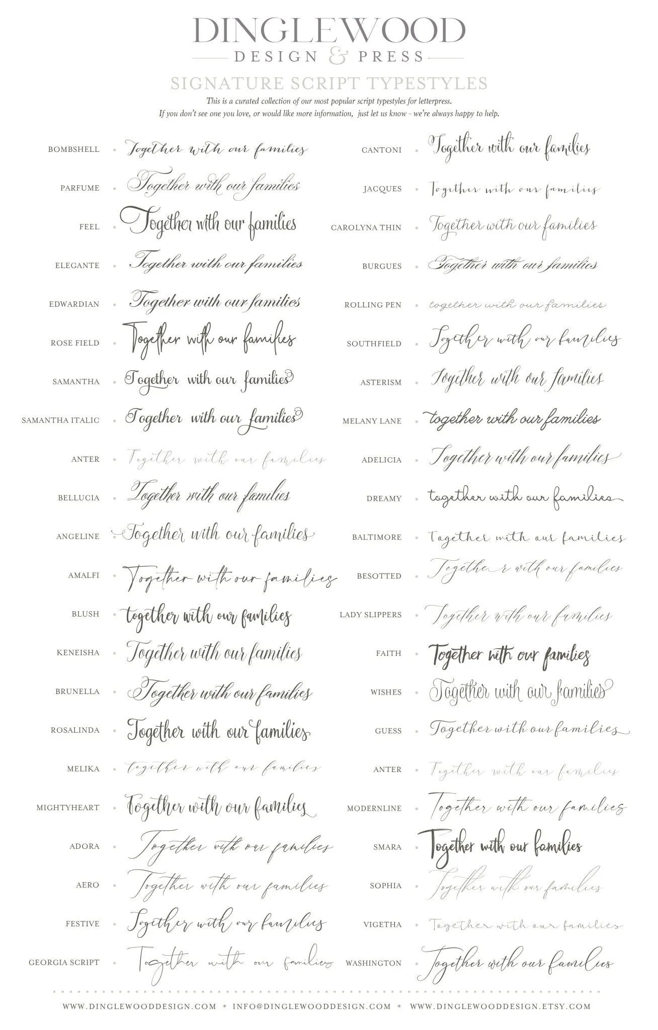 The Brittany - Letterpress Save the Dates