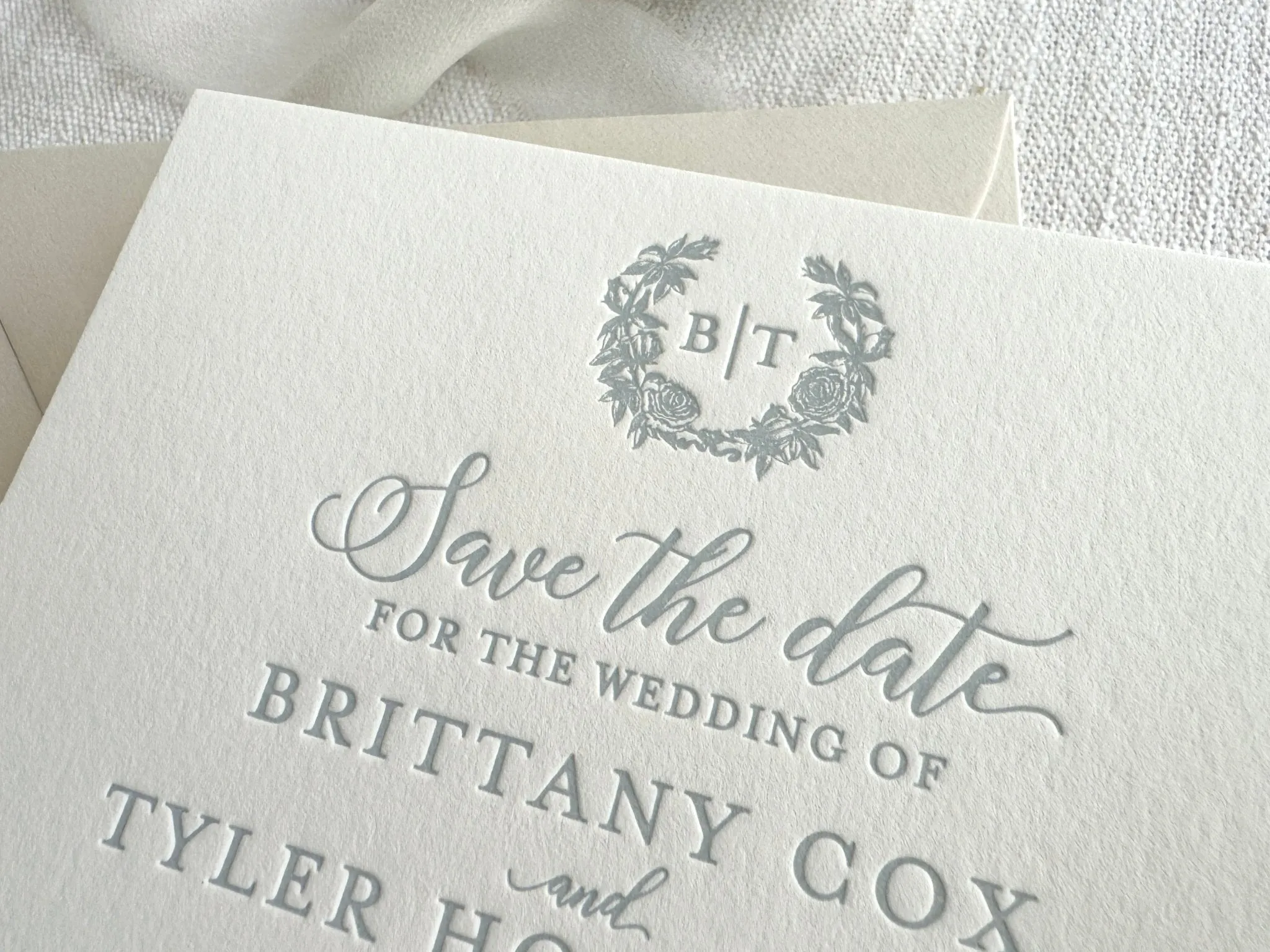 The Brittany - Letterpress Save the Dates