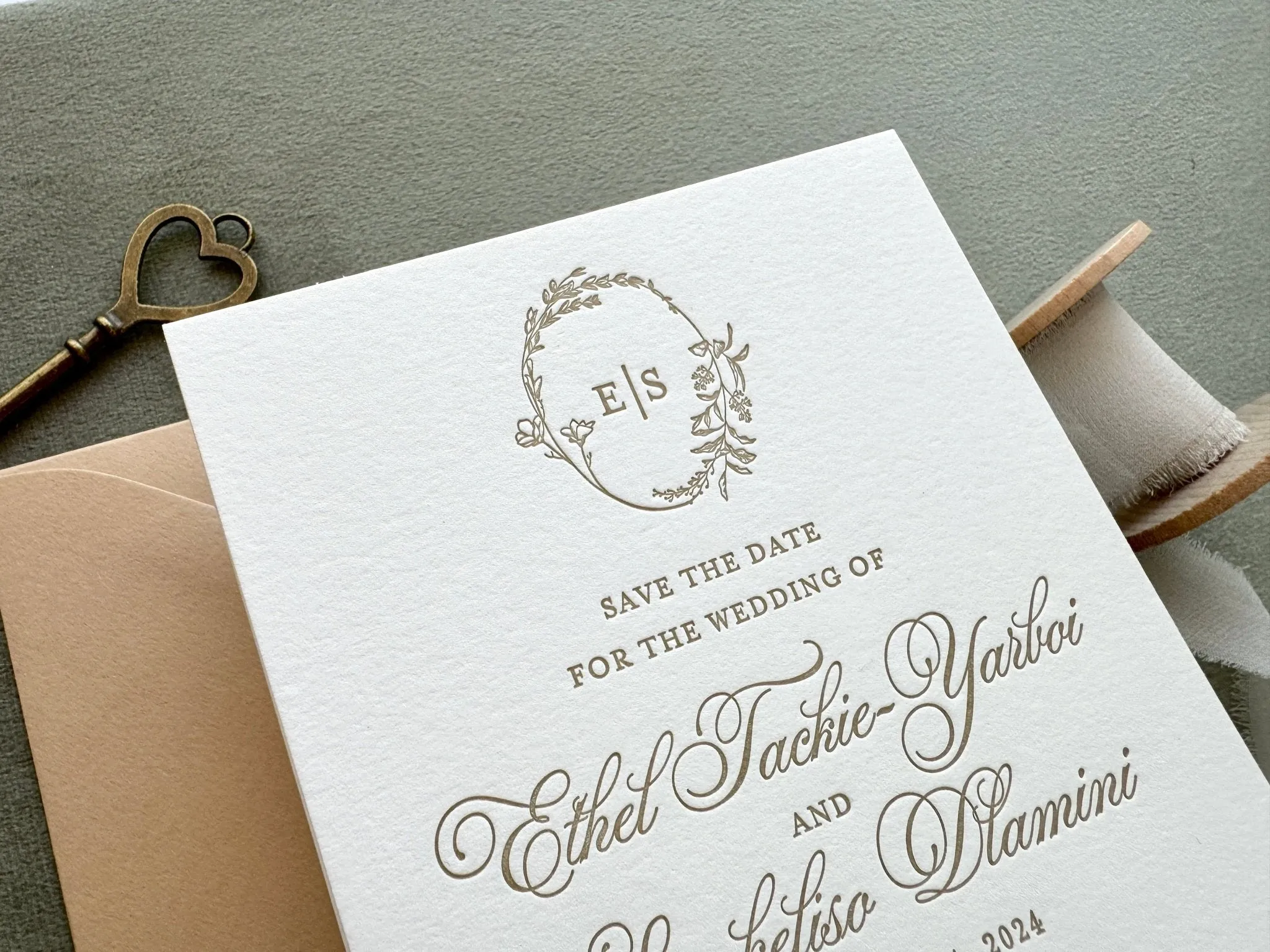 The Juliette - Letterpress Save the Dates