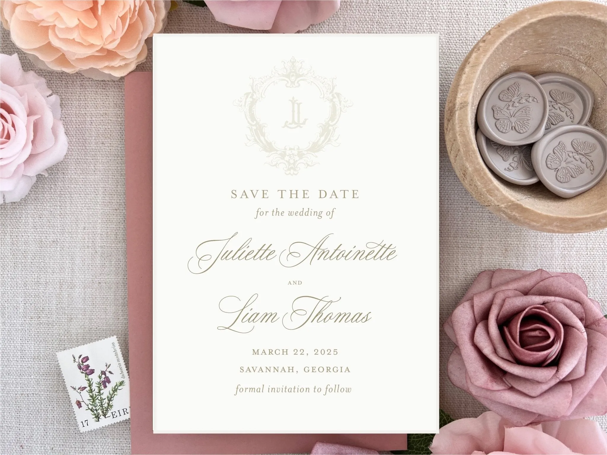 The Juliette - Letterpress Save the Dates