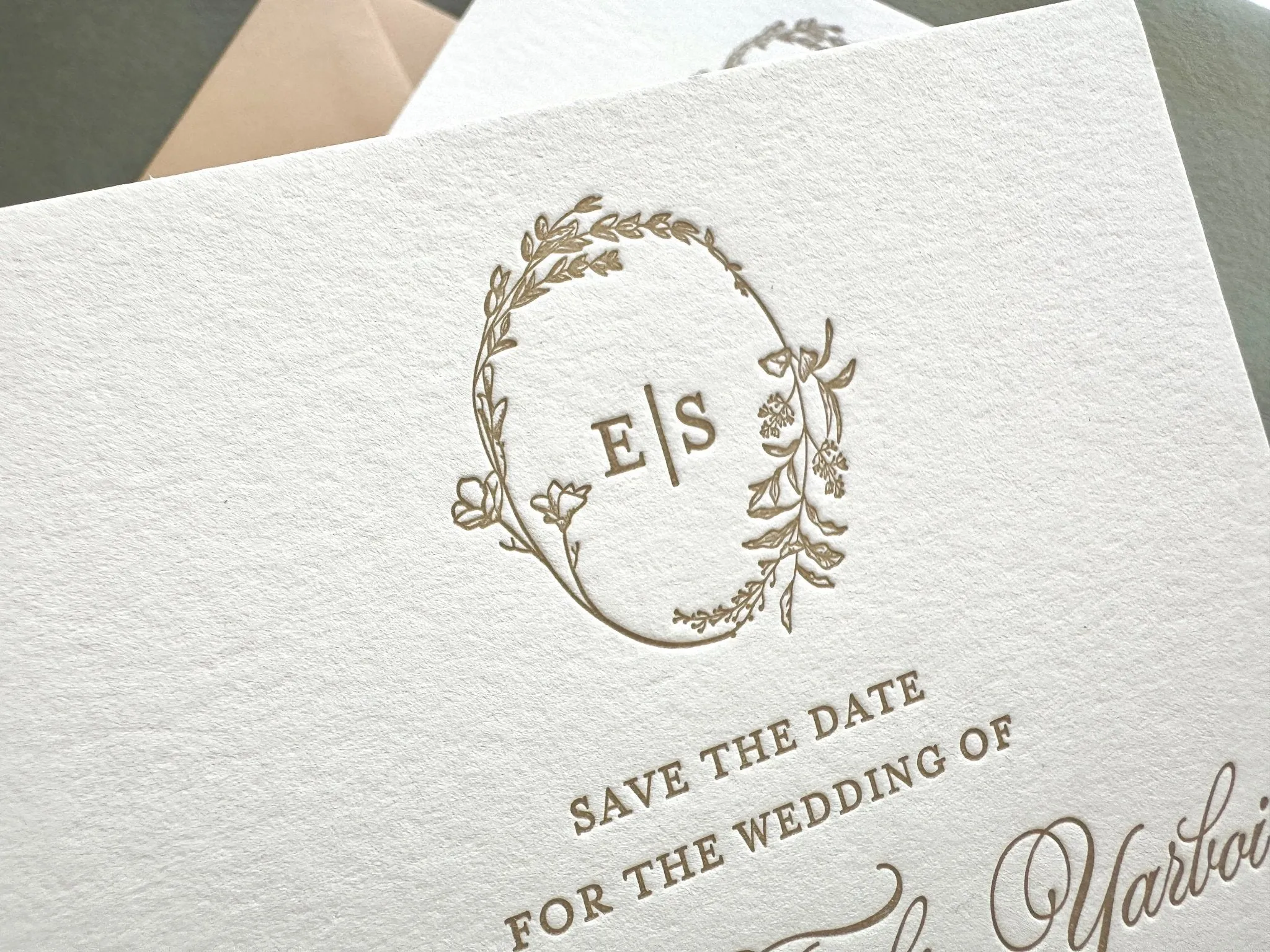 The Juliette - Letterpress Save the Dates
