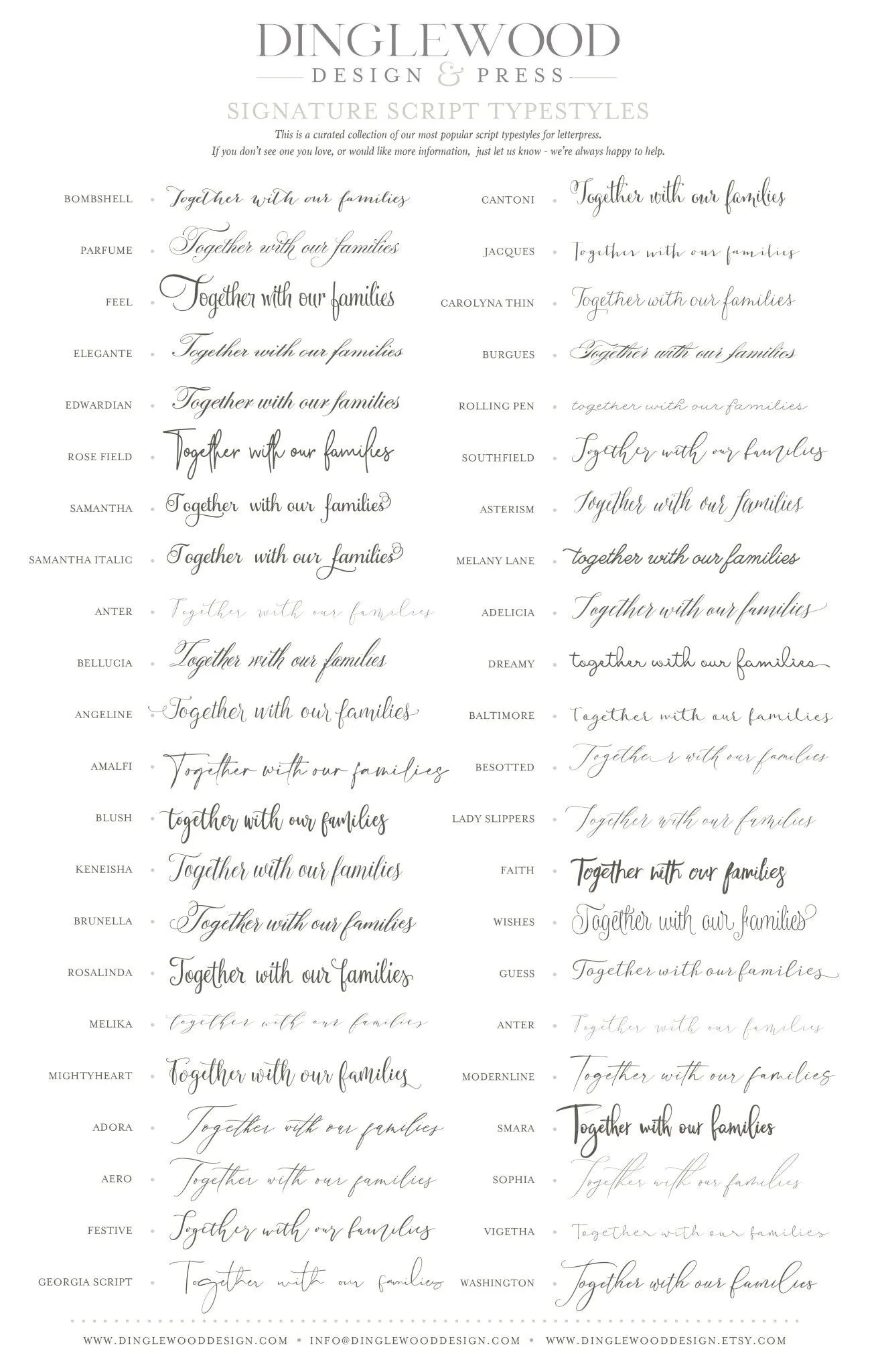 The Juliette - Letterpress Save the Dates