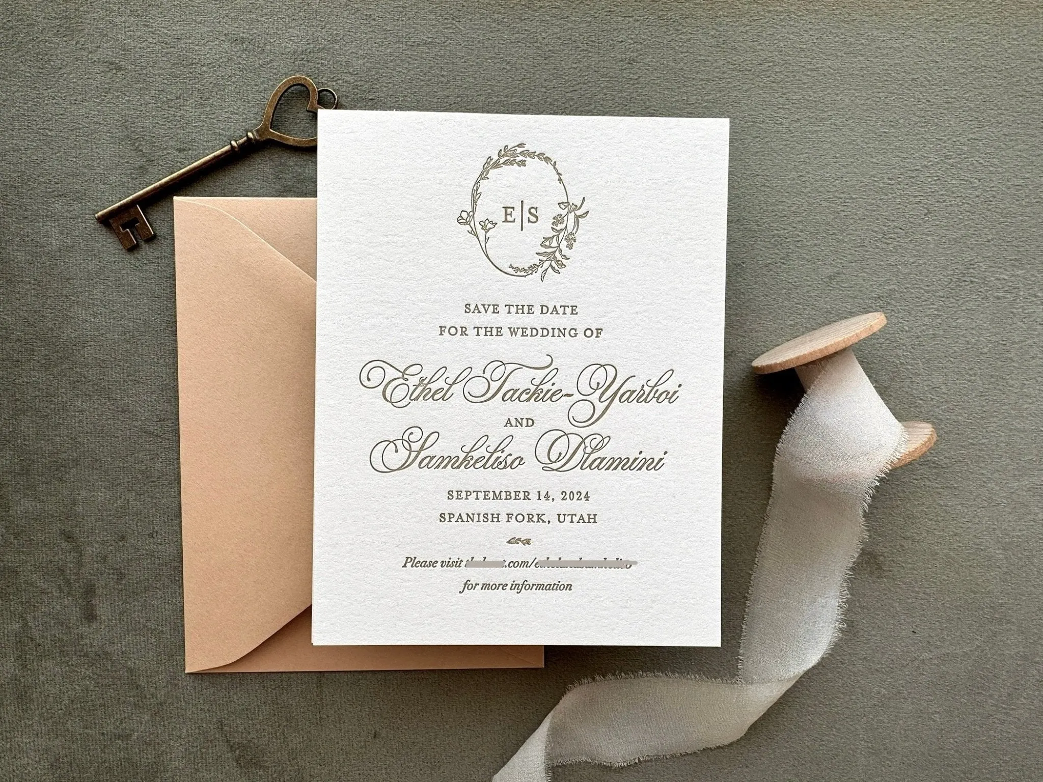 The Juliette - Letterpress Save the Dates