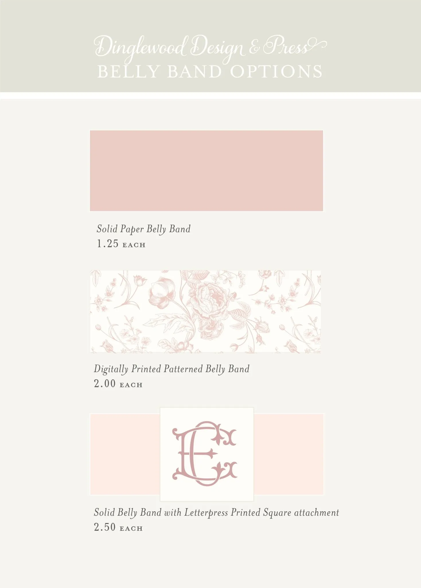 The Lily Suite  - Letterpress Wedding Invitations