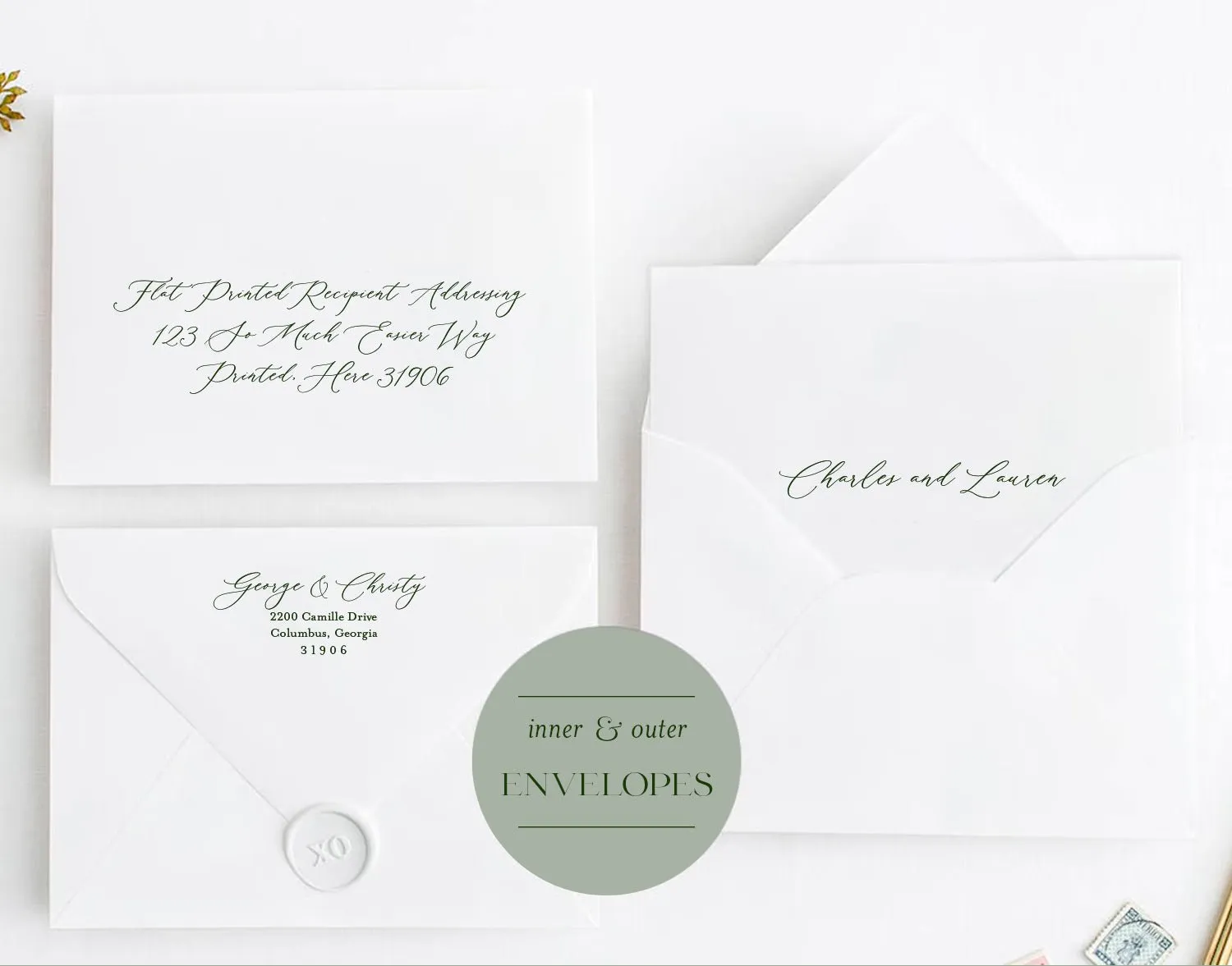 The Lily Suite  - Letterpress Wedding Invitations