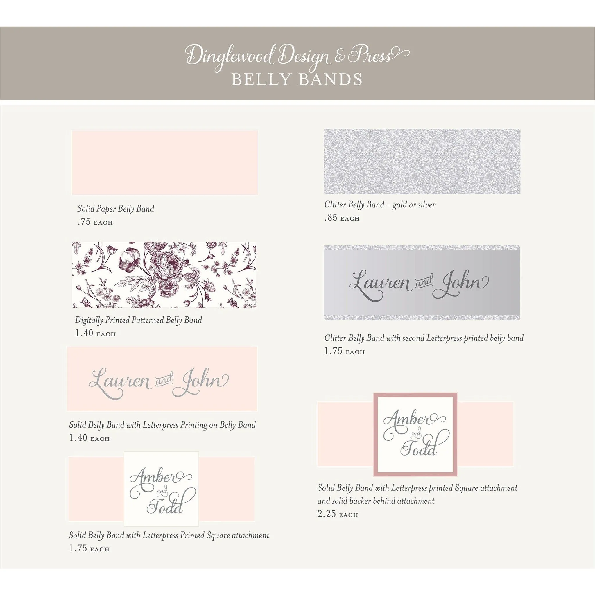The Thistle Suite - Letterpress Wedding Invitations