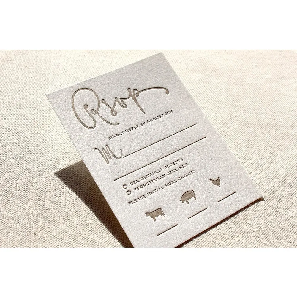 The Thistle Suite - Letterpress Wedding Invitations