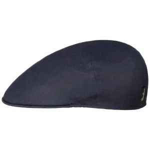 Uni Linen Flat Cap by Borsalino