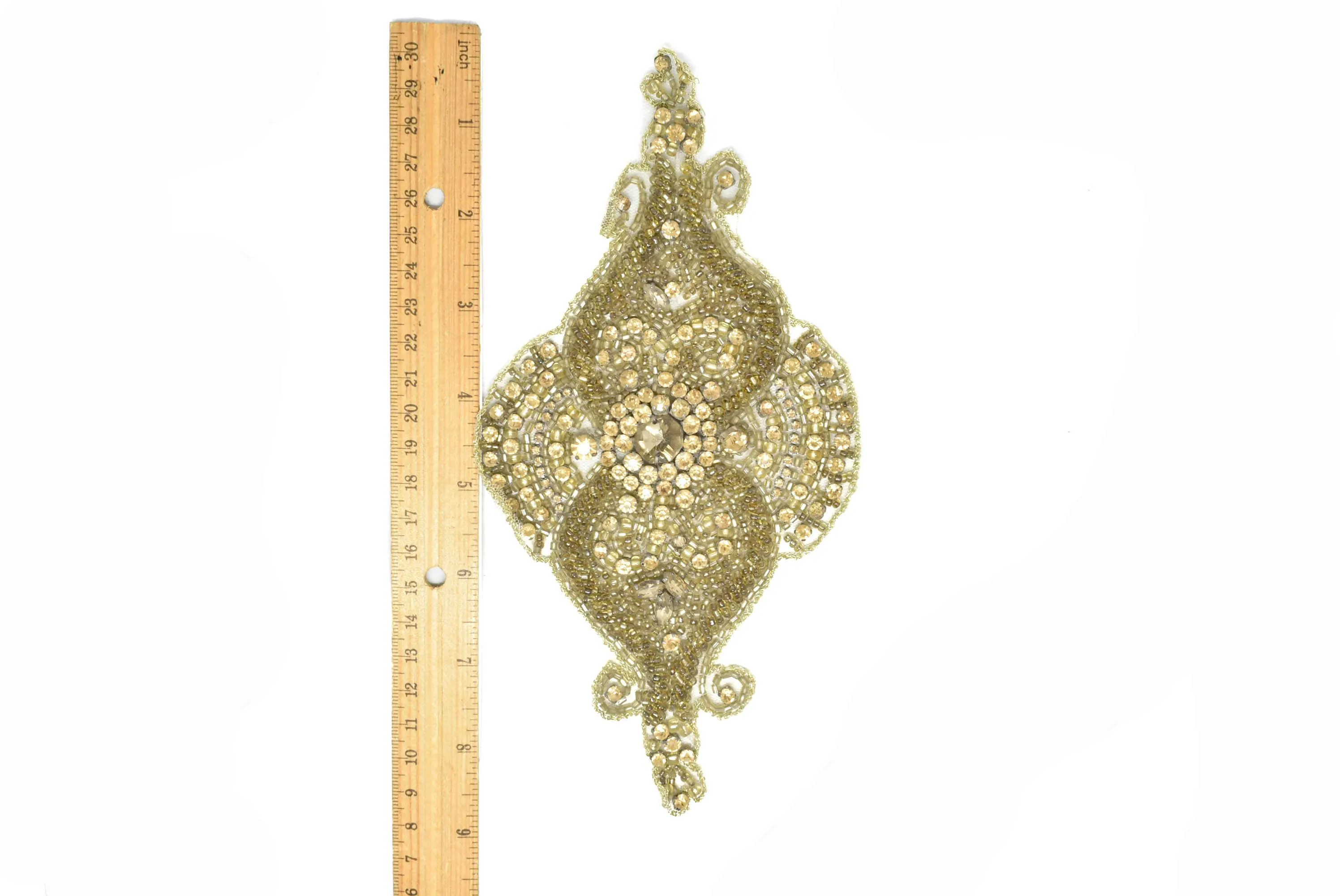 Unique Gold & Silver Appliques 8.50" x 4.50" - 1 Piece