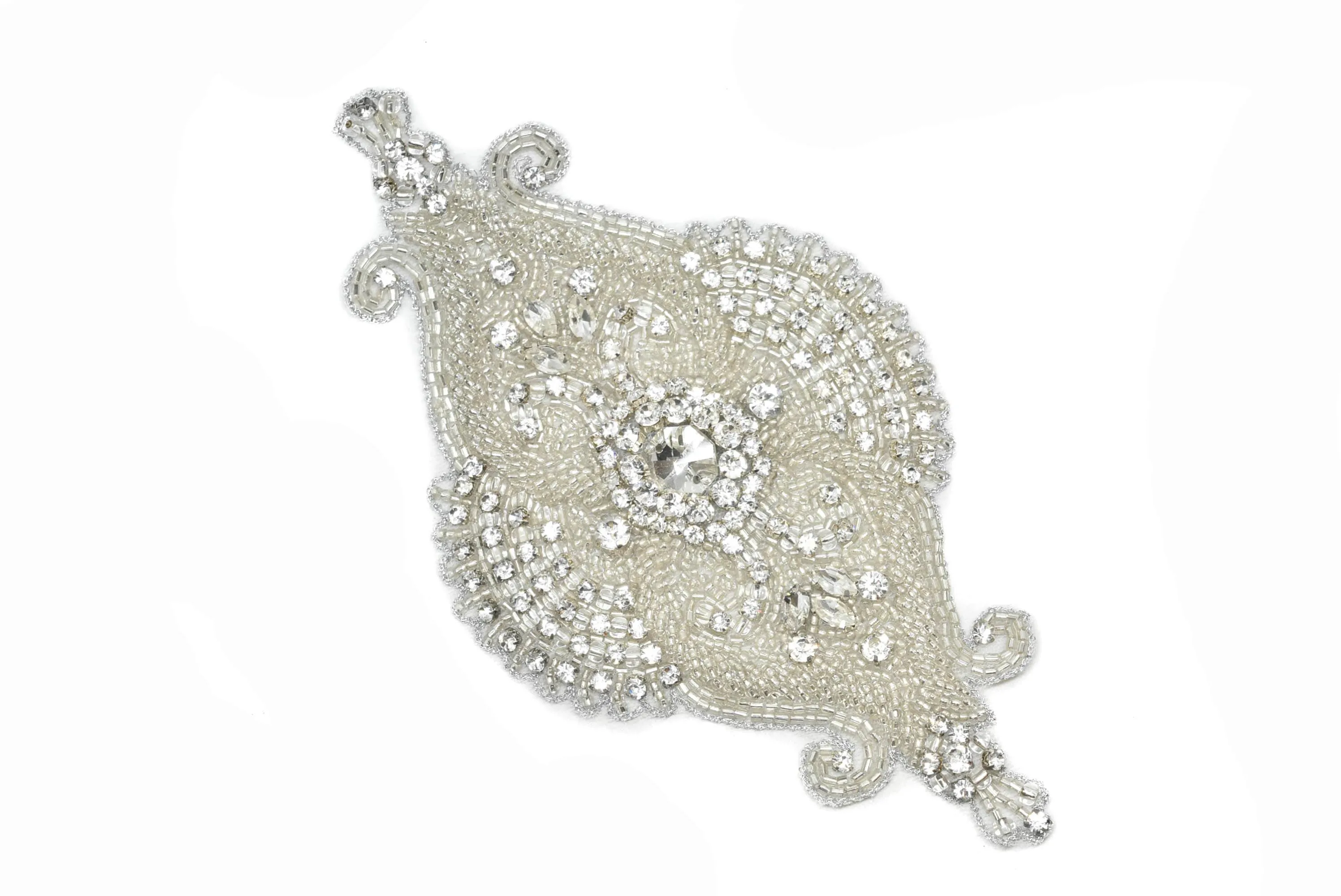 Unique Gold & Silver Appliques 8.50" x 4.50" - 1 Piece